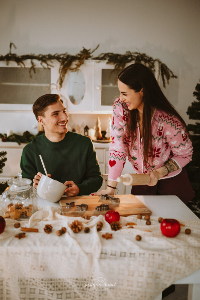 Świąteczna Sesja Pary w Studio Vivienda – Sesja Zakochanych